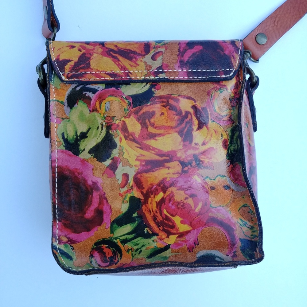 Patricia Nash Floral Rose Print Cross-body Bag - Picture 3 of 8